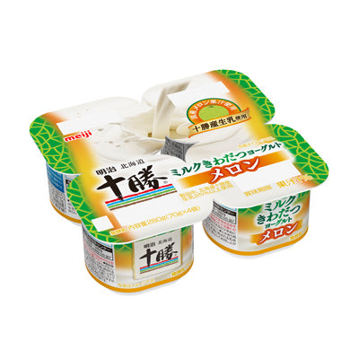 明治北海道十勝ミルクきわだつヨーグルト メロン 70g×4 商品画像(明治公式)
