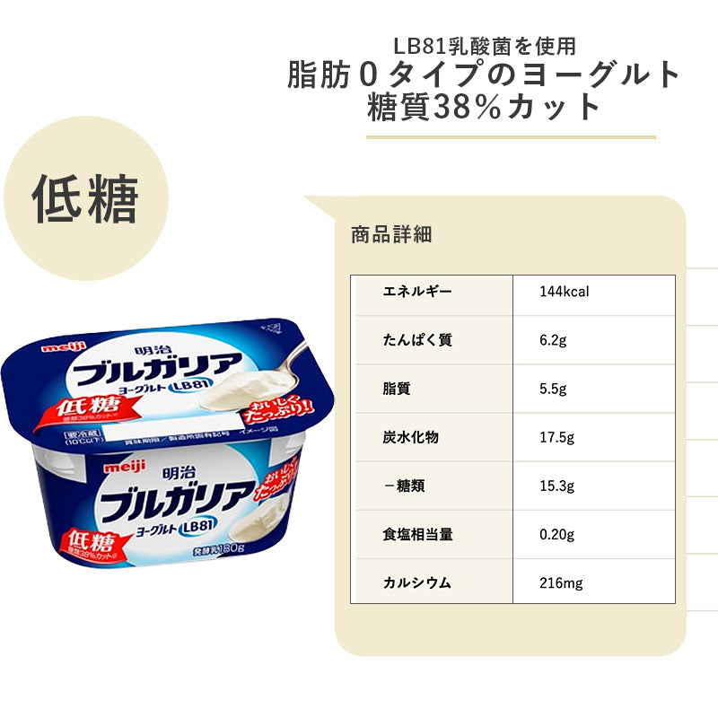 ブルガリアヨーグルト LB81 ≪低糖≫ 180g ×12個 セット【本州送料無料】明治 meiji まとめ買い