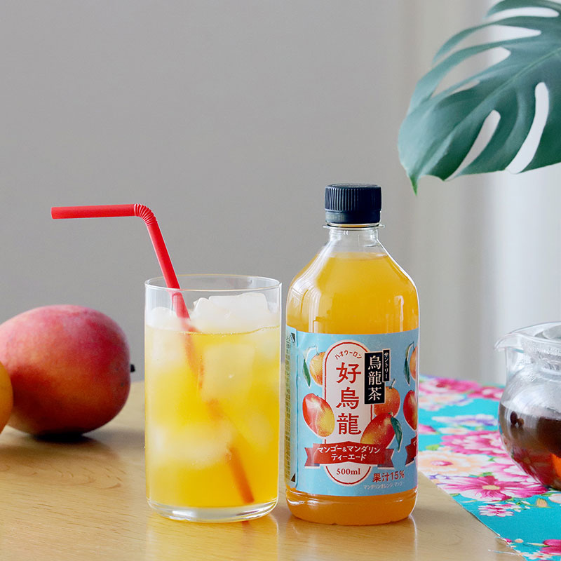SUNTORY サントリー烏龍茶 好烏龍（ハオウーロン）マンゴー&マンダリンティーエード 500ml 48本セット【沖縄を除く全国送料無料】 サントリー ペットボトル 飲料 お茶 体脂肪