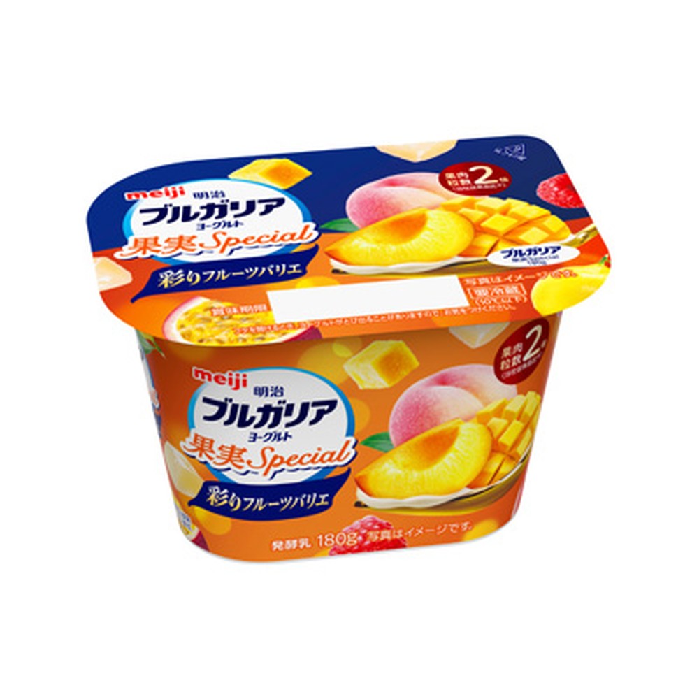 ブルガリアヨーグルト 果実Special 彩りフルーツバリエ 180g×12個 セット 明治 meiji まとめ買い 乳酸菌 フルーツヨーグルト 新商品