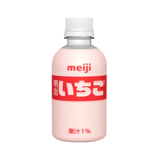 明治いちご 220ml×24本 【本州送料無料】 ペットボトル 乳飲料 常温保存 おやつ 休憩 まとめ買い 箱買い meiji