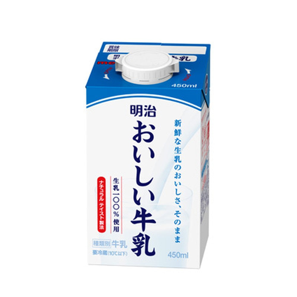 明治 おいしい牛乳 450ml×12本 セット meiji 牛乳 生乳100％ まとめ買い