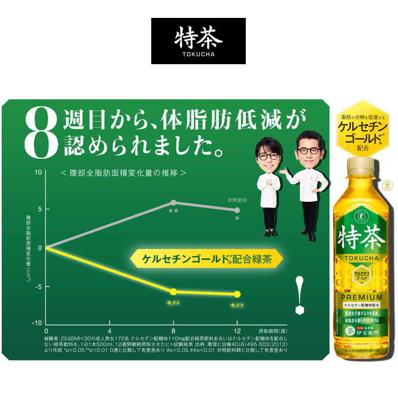 SUNTORY 伊右衛門特茶５００ｍｌペット 48本セット 【全国送料無料】サントリー ペットボトル 飲料 お茶 特定保健用食品  緑茶 体脂肪 トクホ